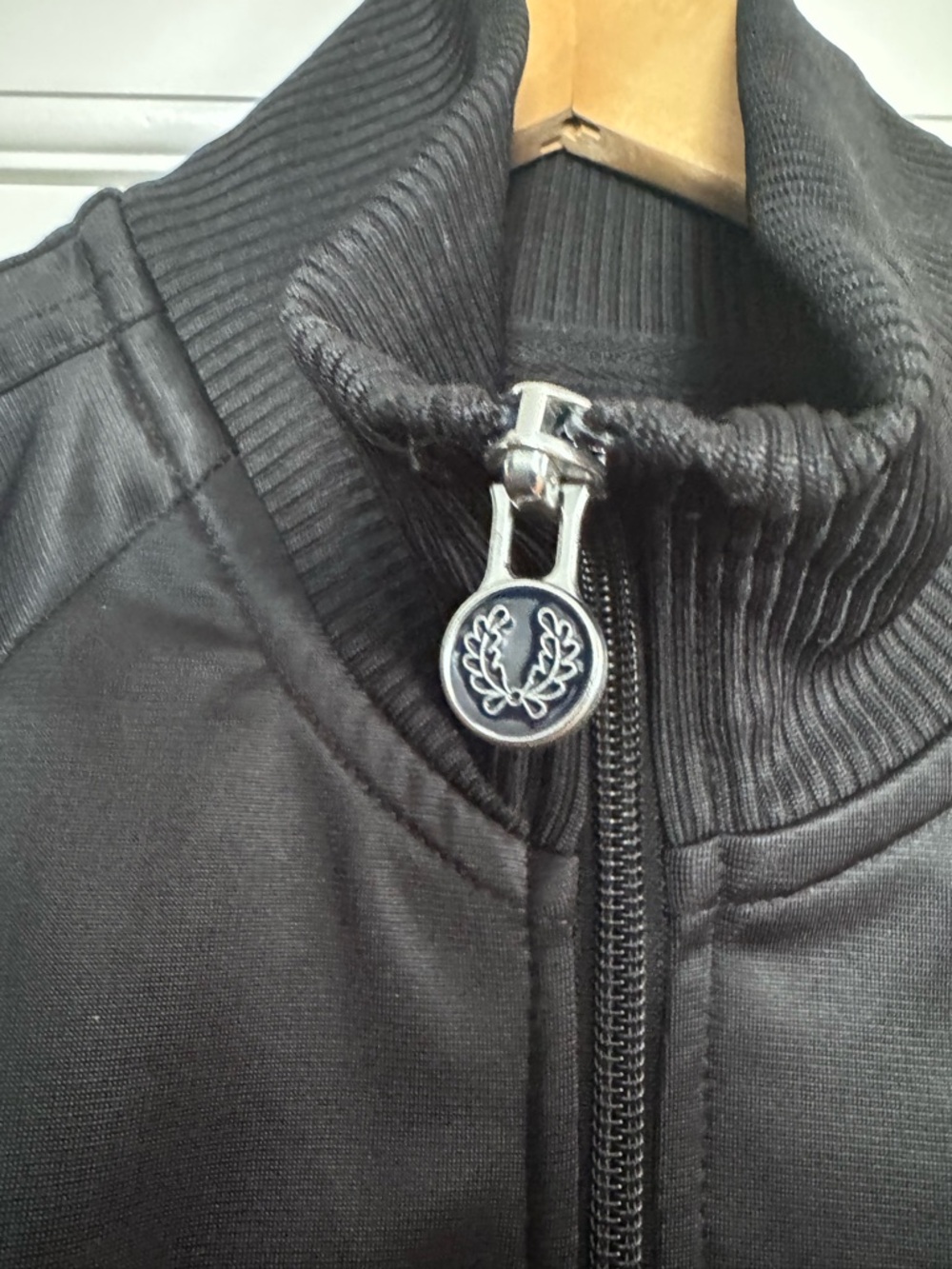 Fred Perry Black Men's Track Jacket - Picture 2 of 5